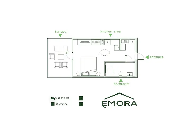 Emora Stylish With Terrace Prag
